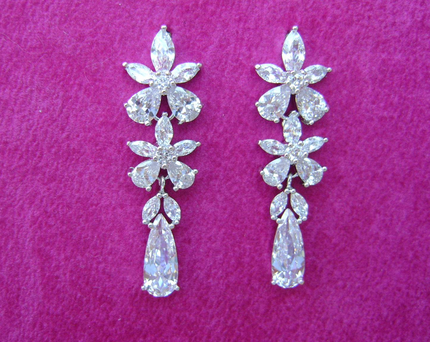Earrings - Silver Cubic Zirconia