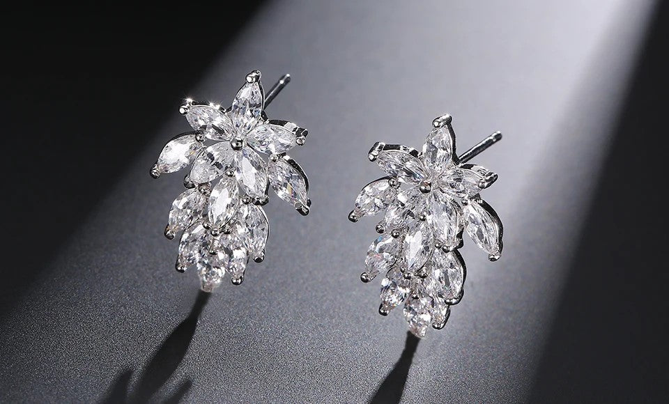 Earrings - Silver Cubic Zirconia