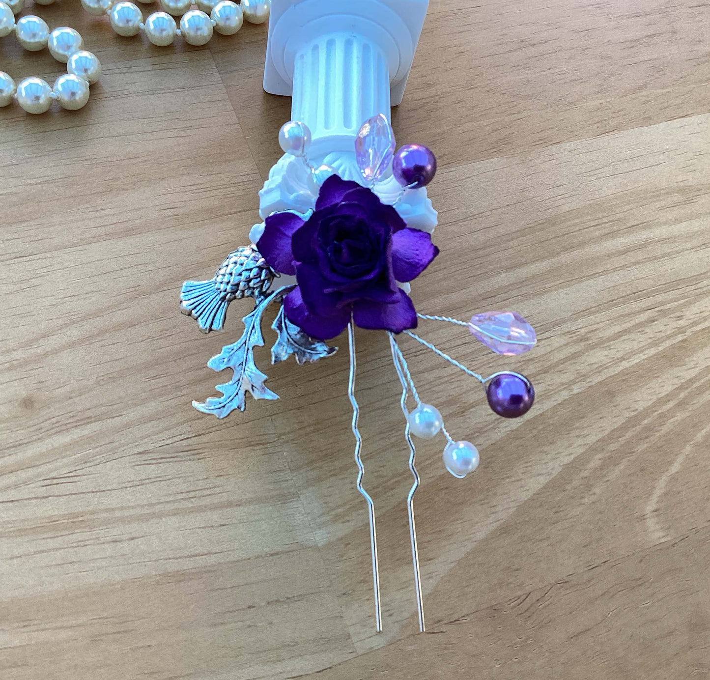 Scottish Thistle Hair Pin