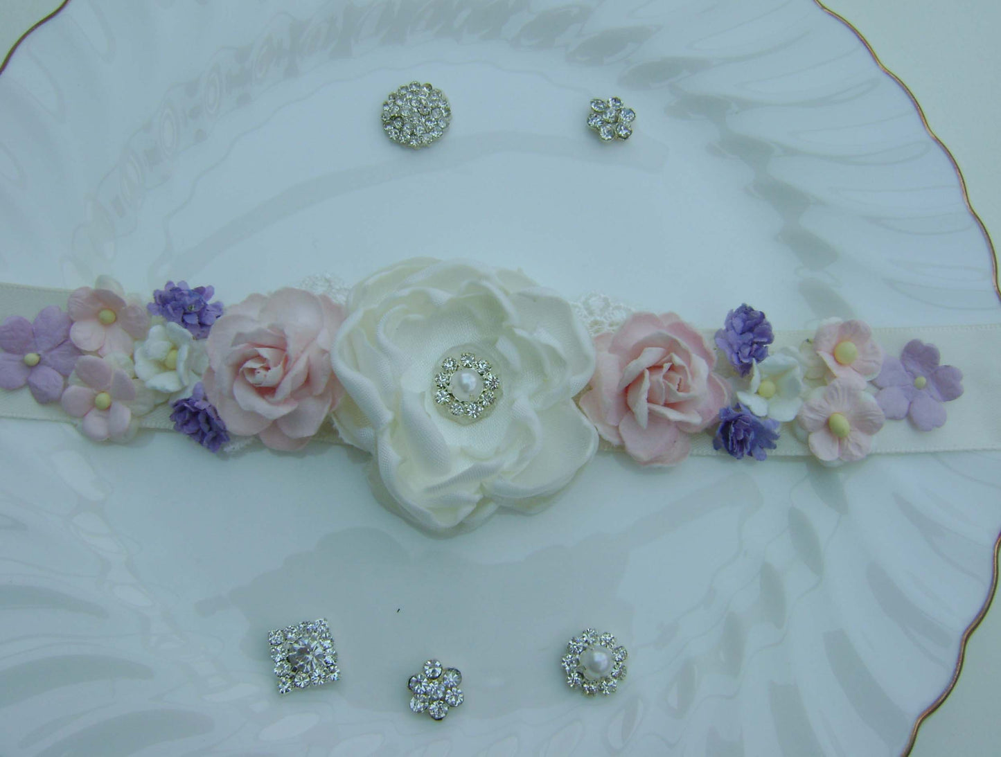Bridal Sash - Floral