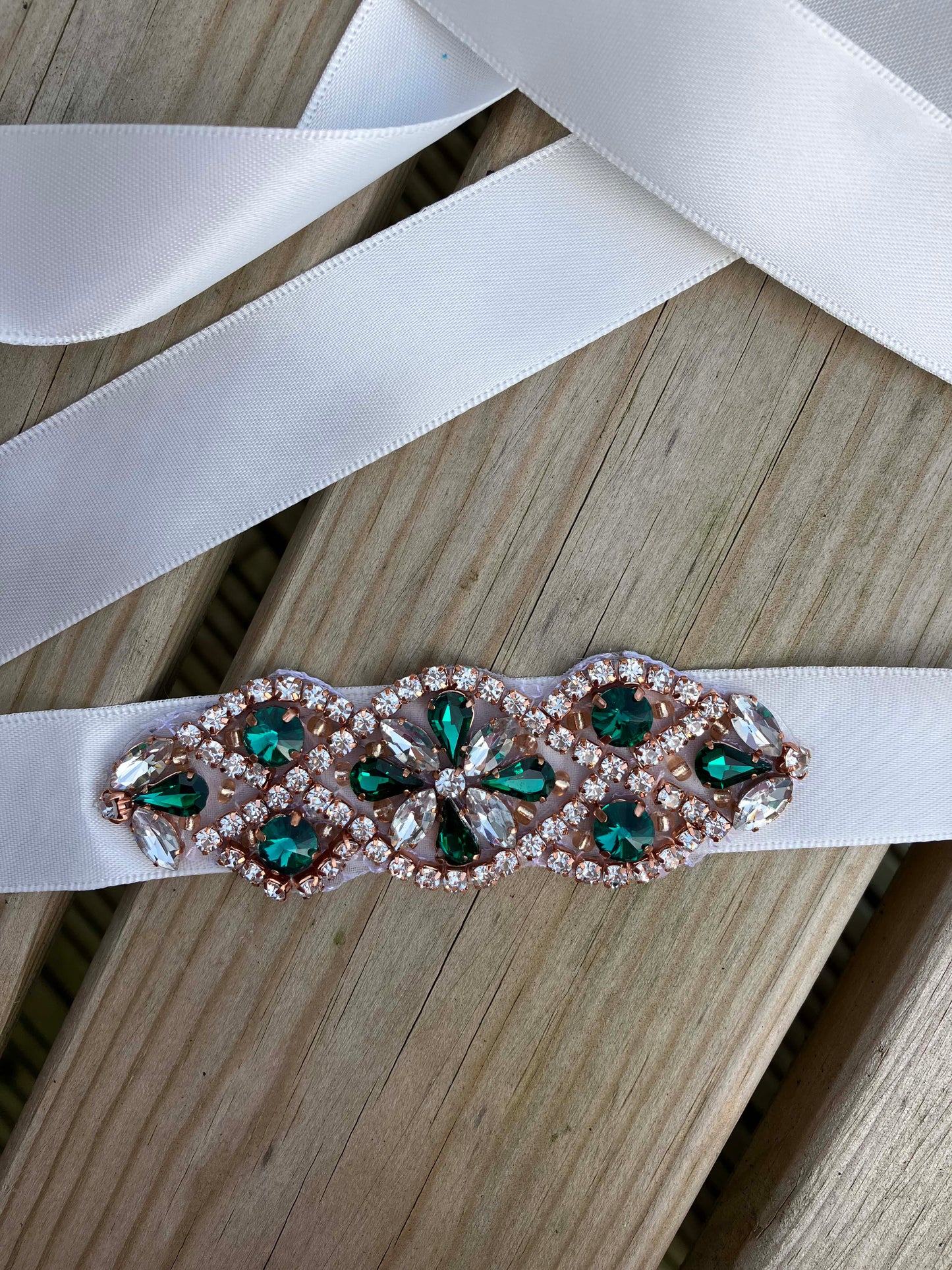 Bridal Sash - Crystal