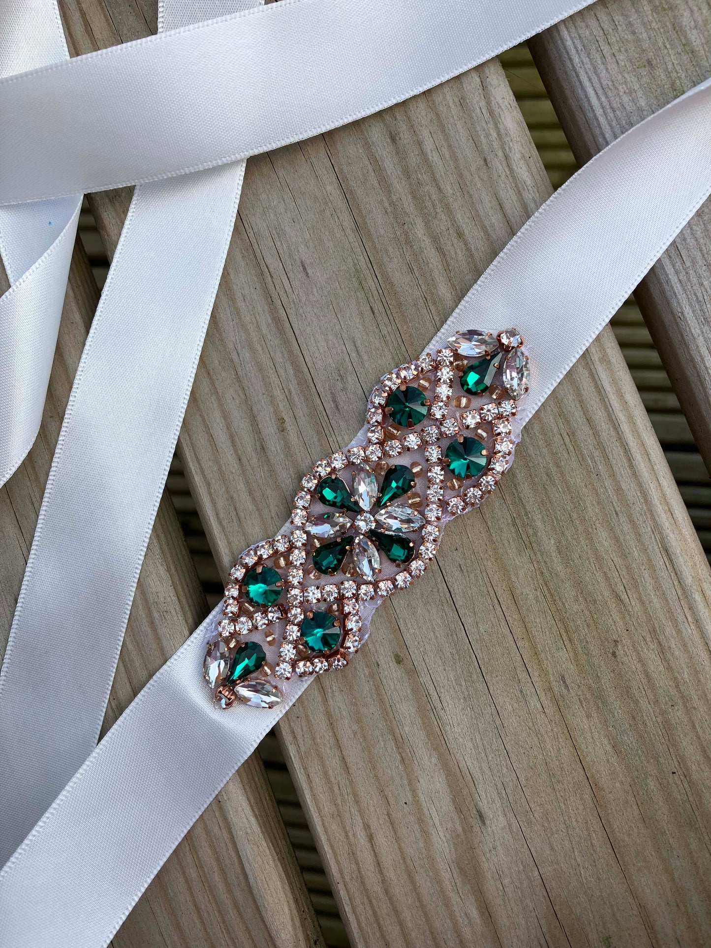 Bridal Sash - Crystal