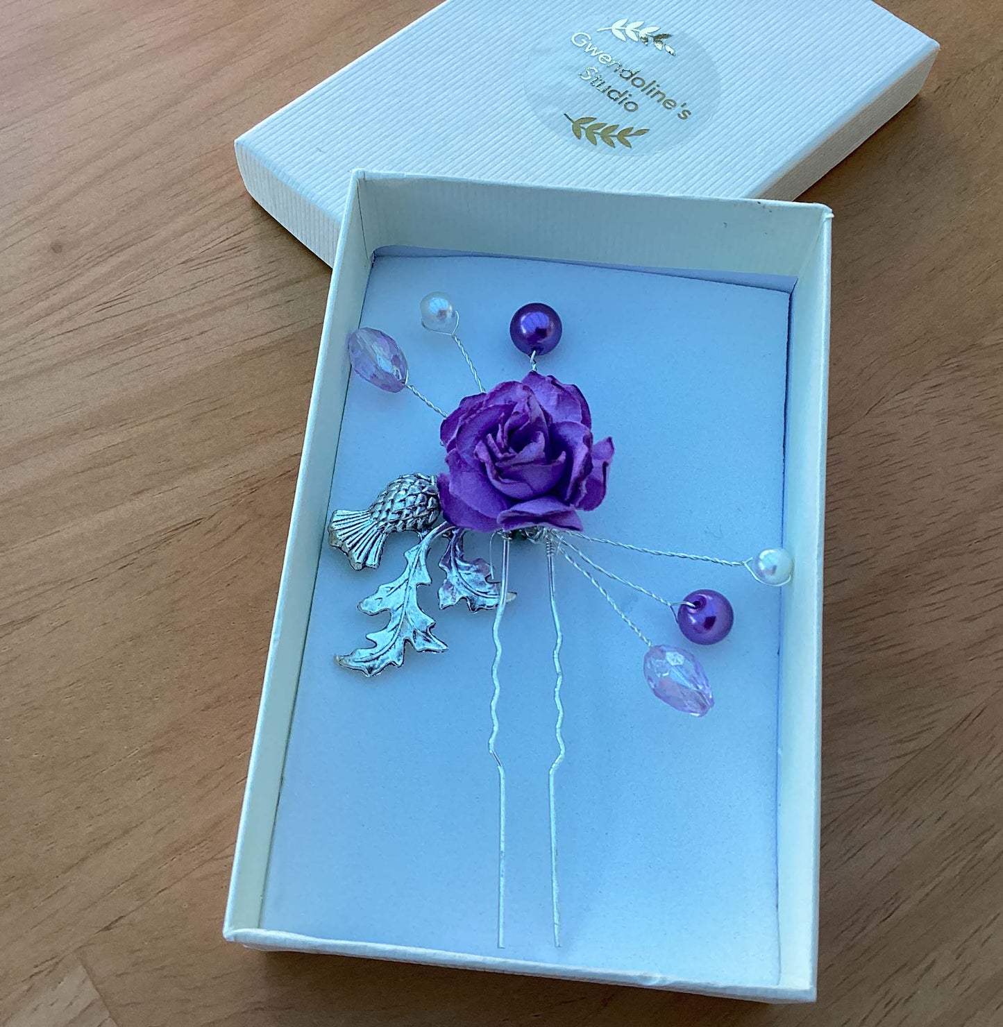 Scottish Thistle Hair Pin