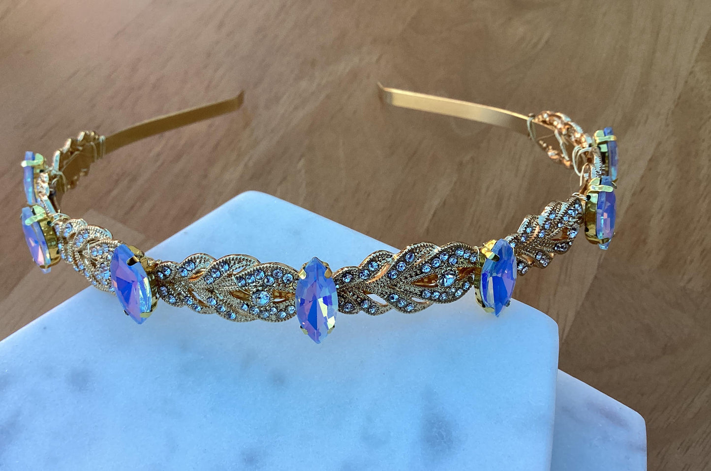 Headband - Gold Opal