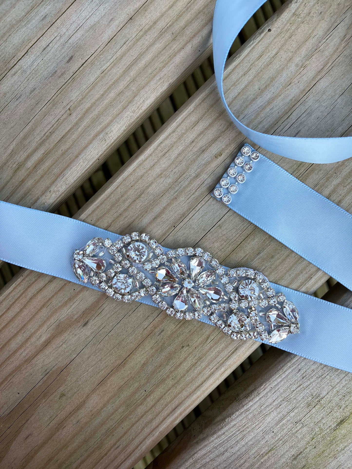 Bridal Sash - Crystal