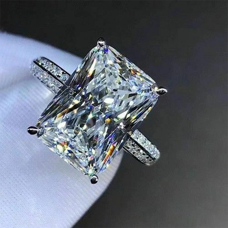 Ring - Silver Pale Blue Cubic Zirconia