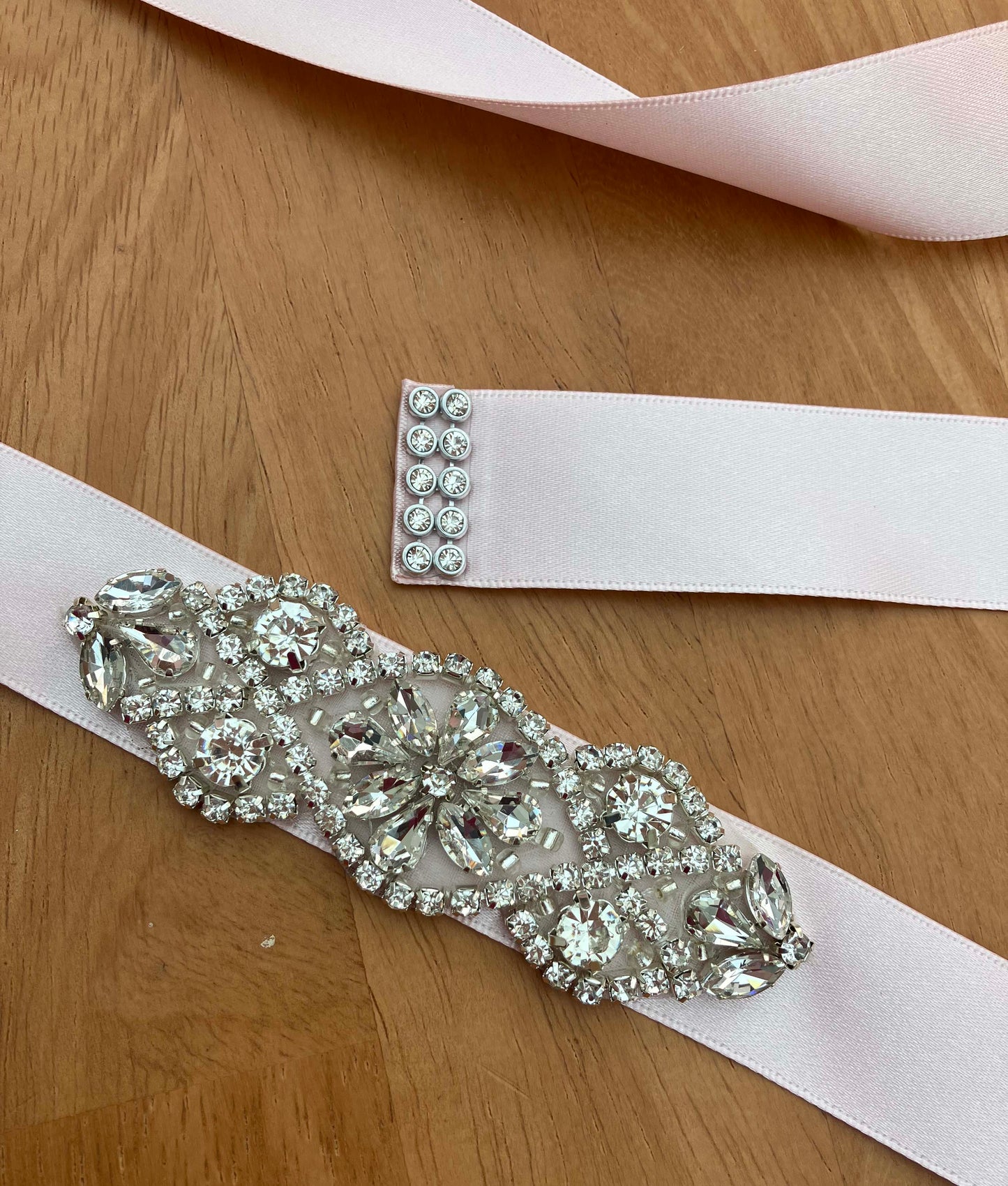 Bridal Sash - Crystal