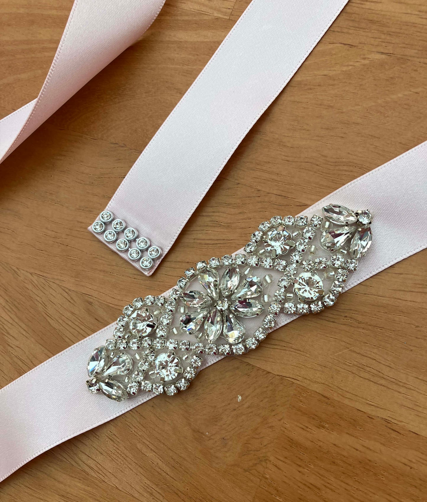 Bridal Sash - Crystal