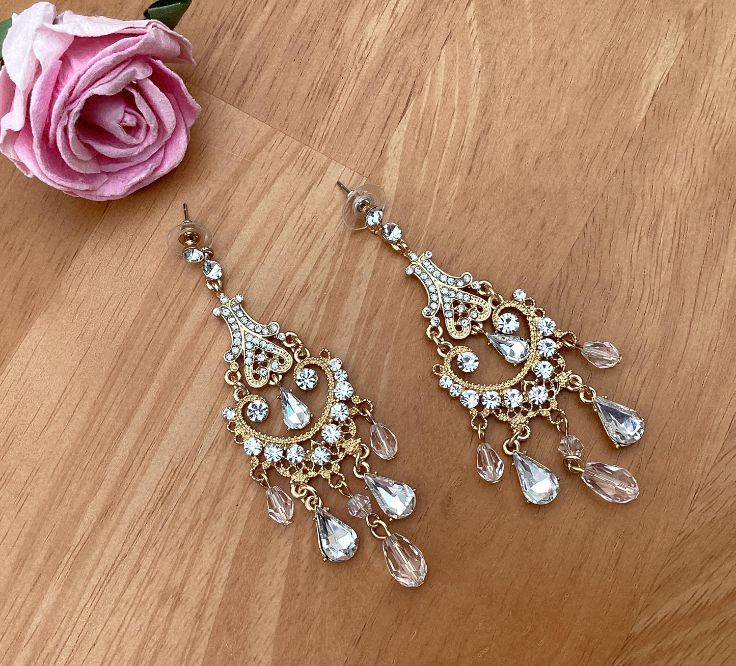 Earrings - Gold Chandelier