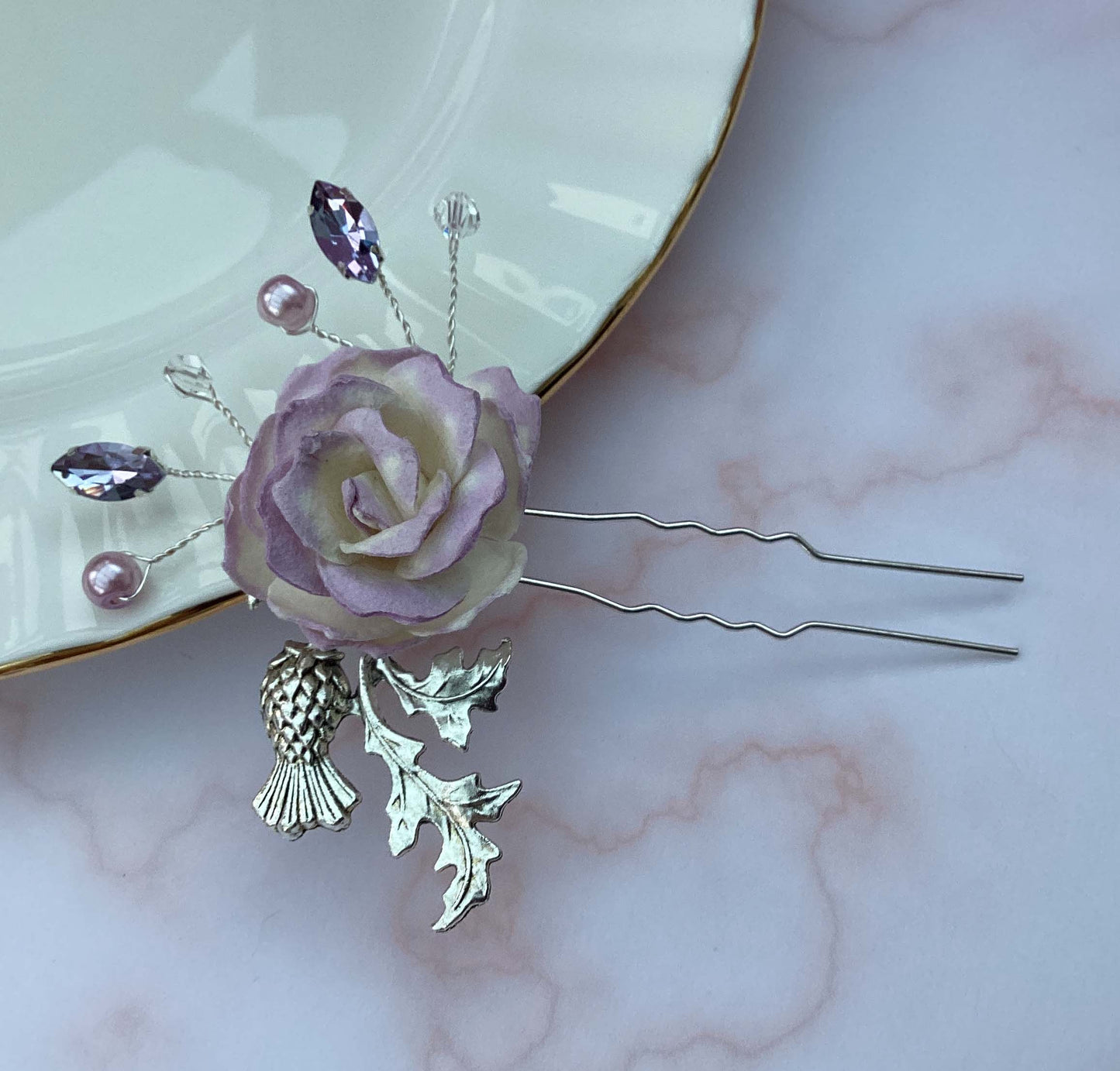 Scottish Thistle Hair Pin