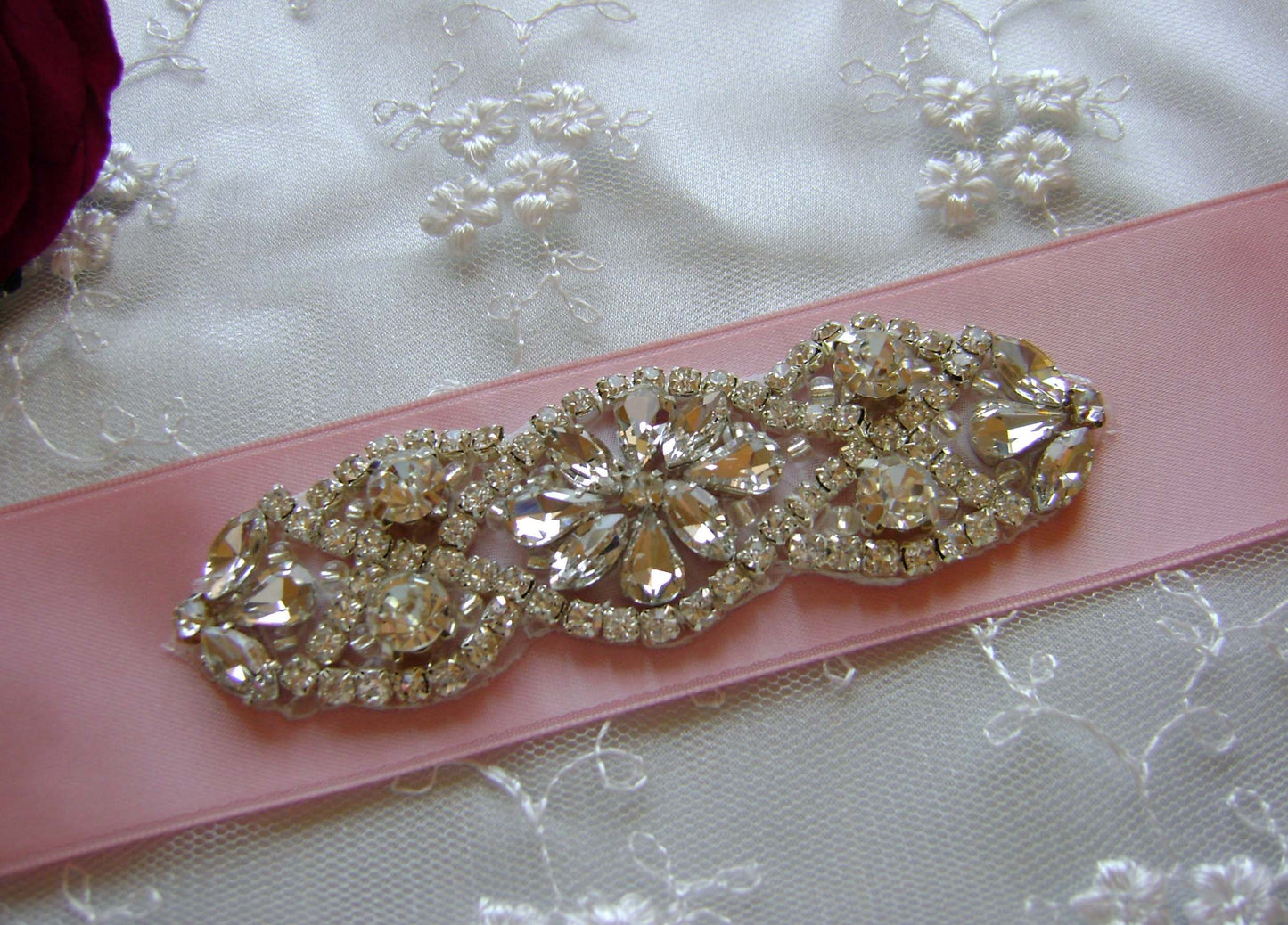 Bridal Sash - Crystal