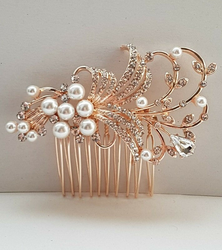 Hair Comb - Rose Gold