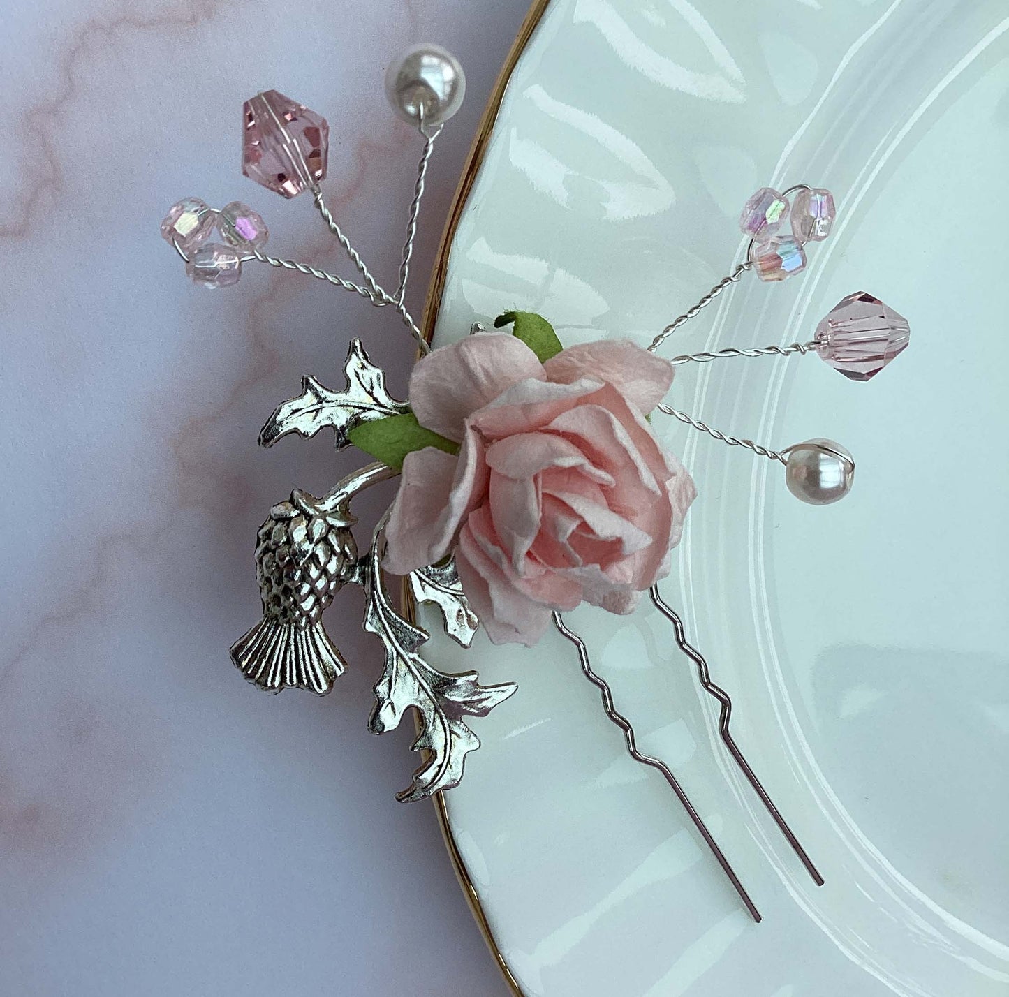 Scottish Thistle Hair Pin