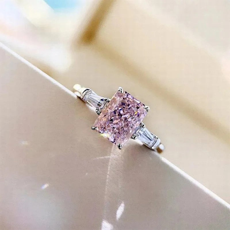 Ring - Silver Pink Cubic Zirconia