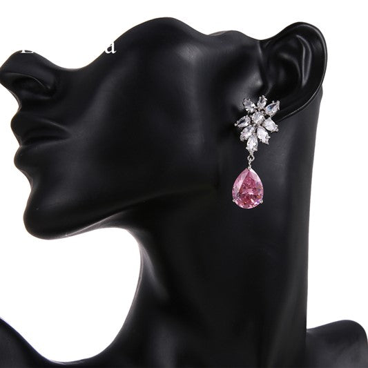 Earrings - Silver Purple