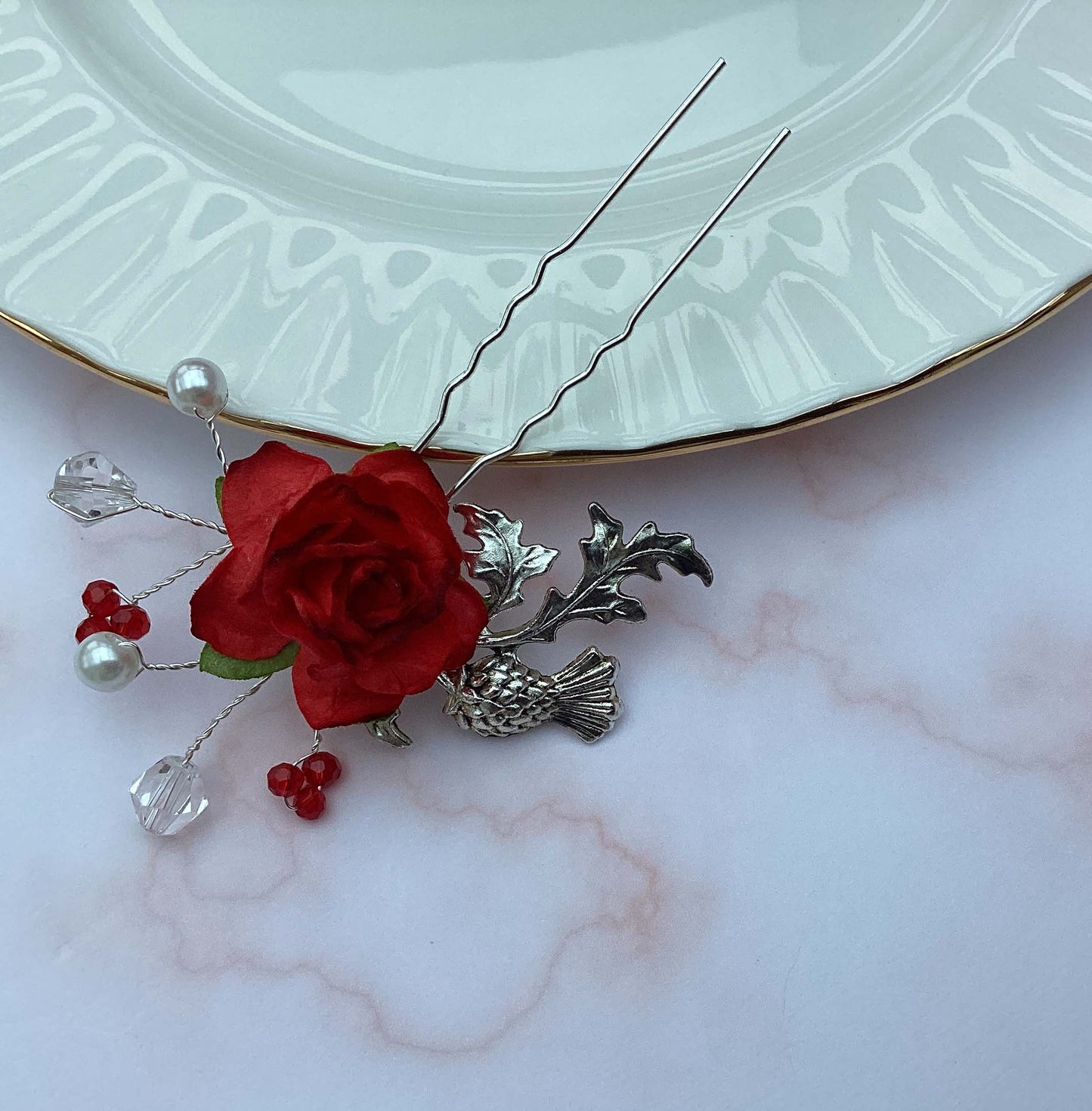 Scottish Thistle Hair Pin