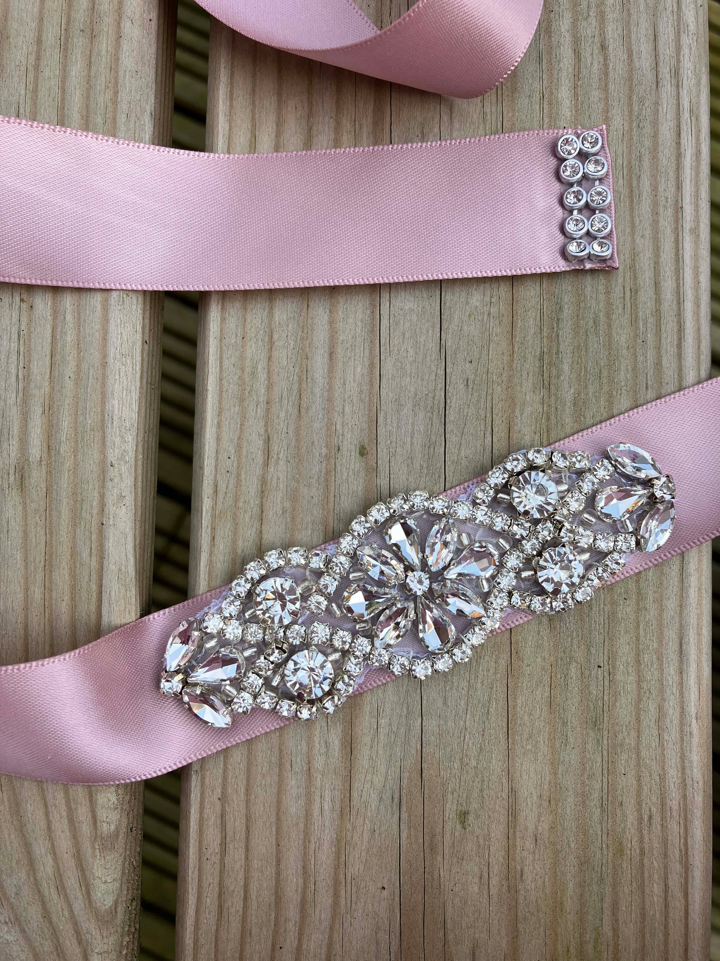 Bridal Sash - Crystal