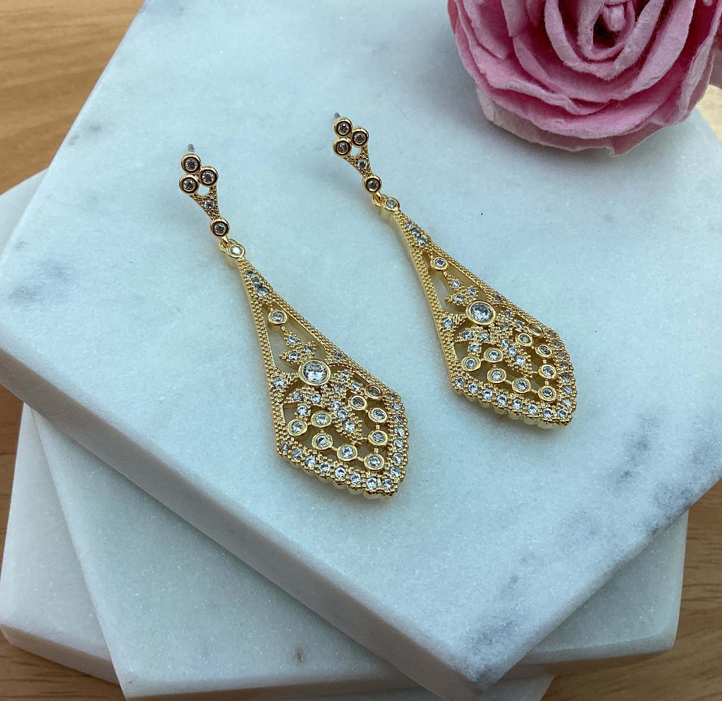 Earrings - Gold Drop