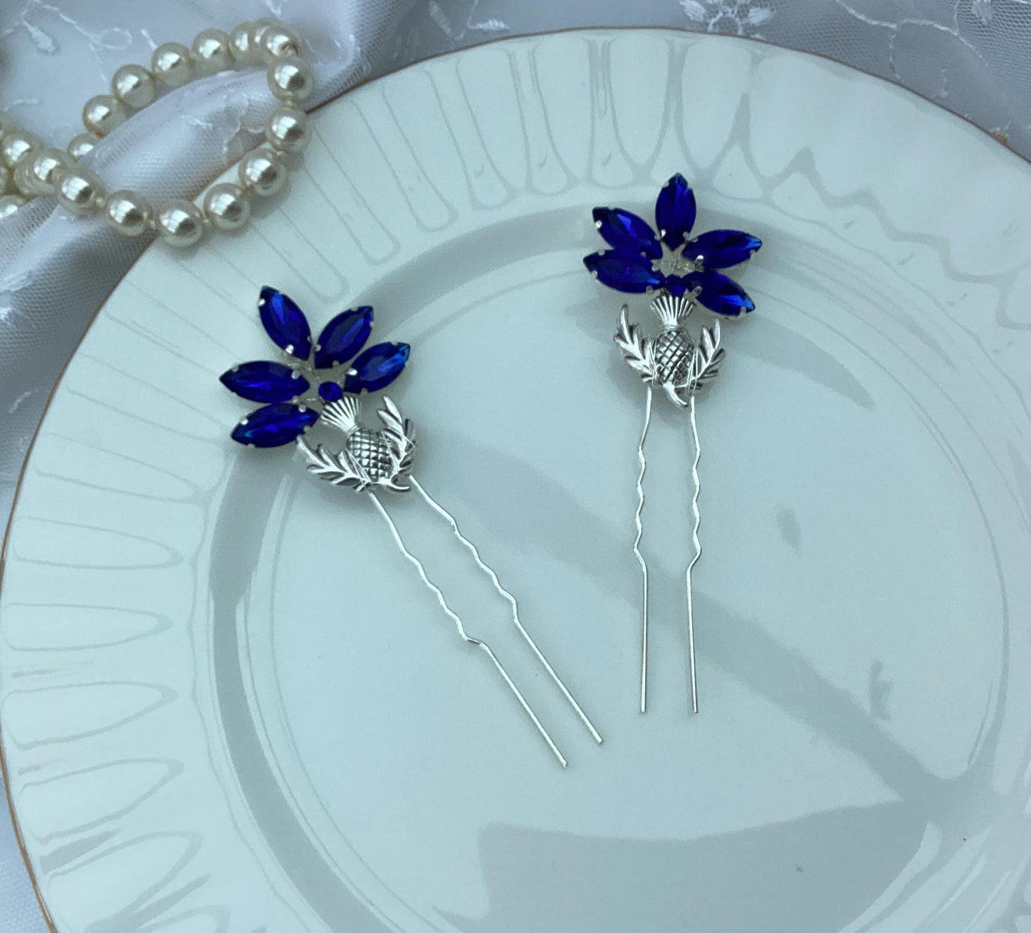 Hair Pins - Scottish Thistle