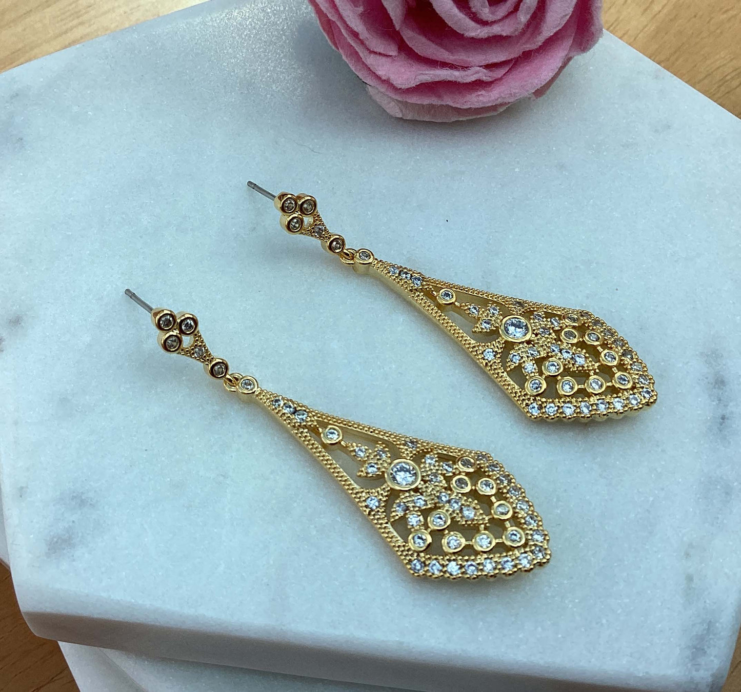 Earrings - Gold Drop
