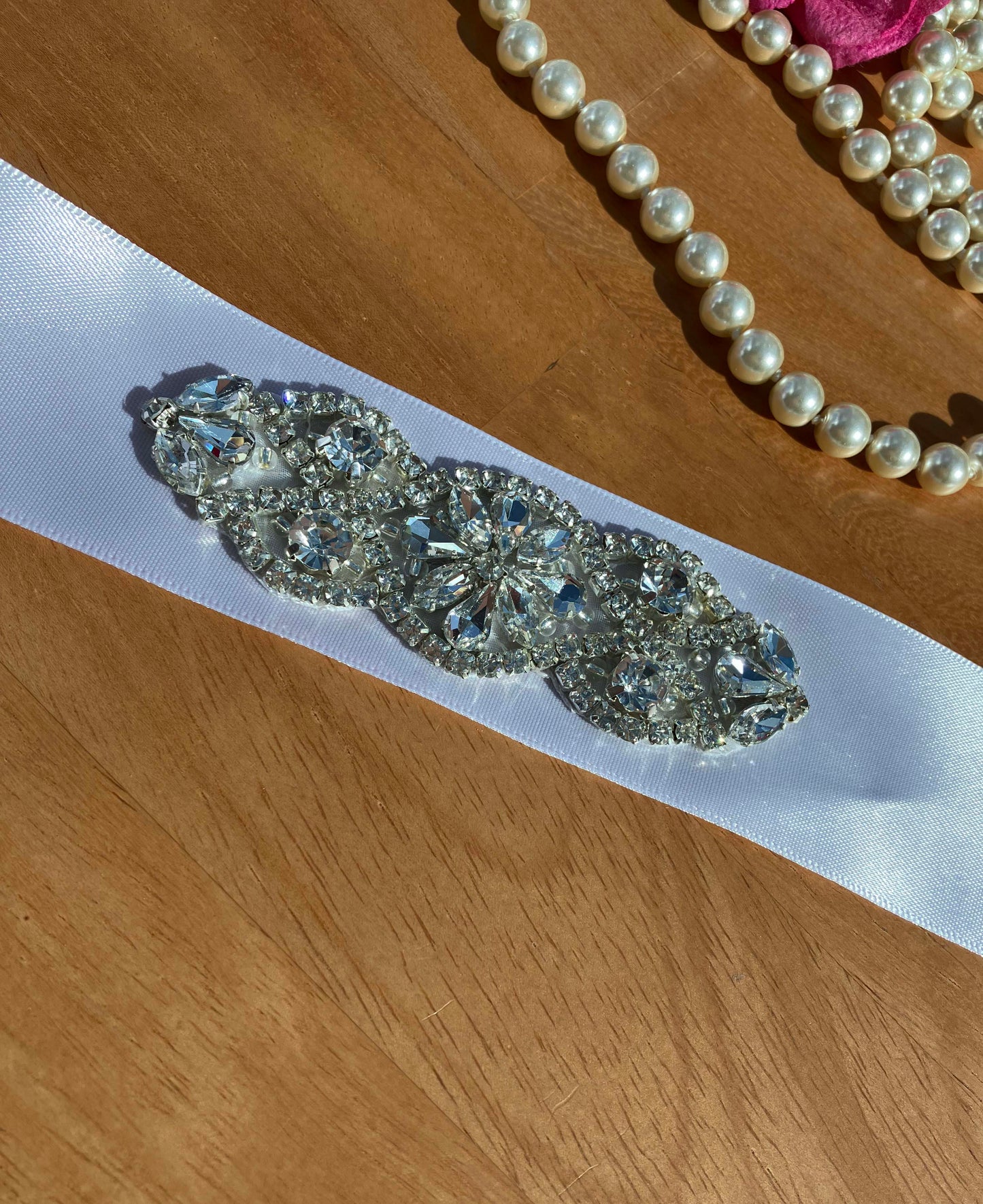 Bridal Sash - Crystal