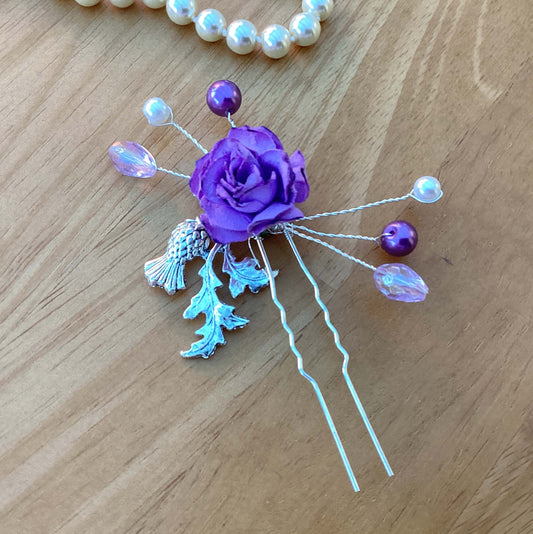 Scottish Thistle Hair Pin
