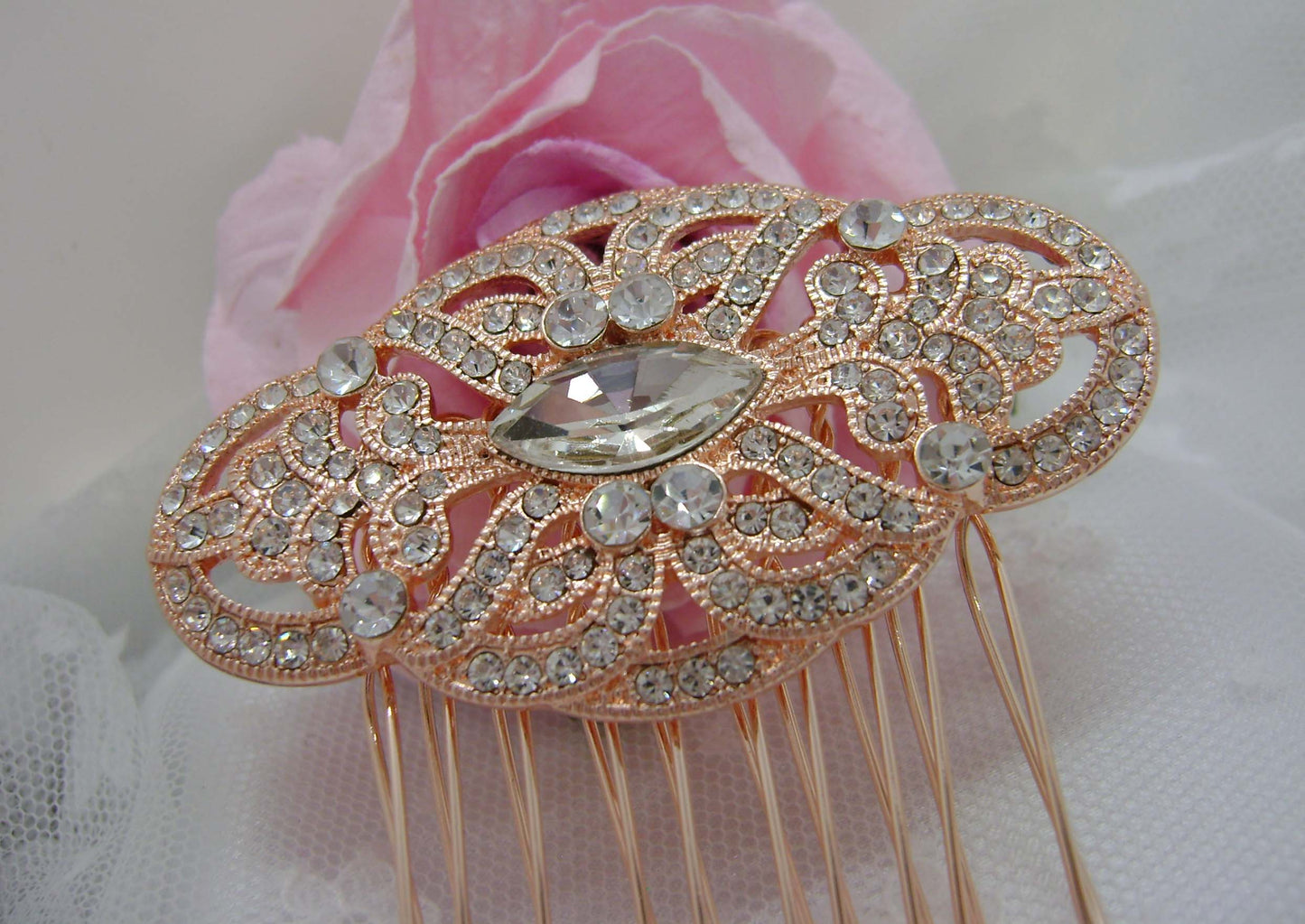 Hair Comb - Rose Gold