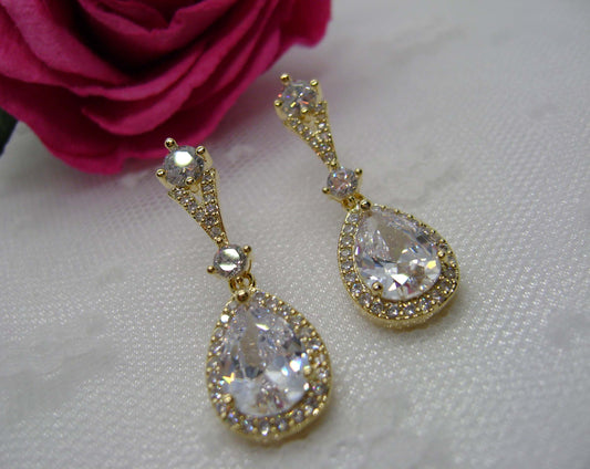 Earrings - Gold Drop