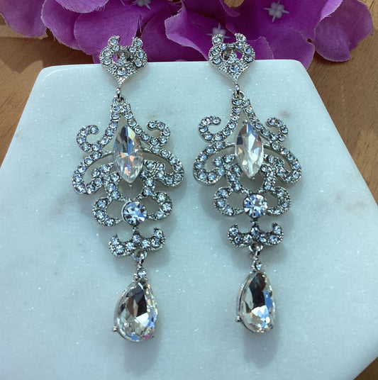 Earrings - Silver Chandelier