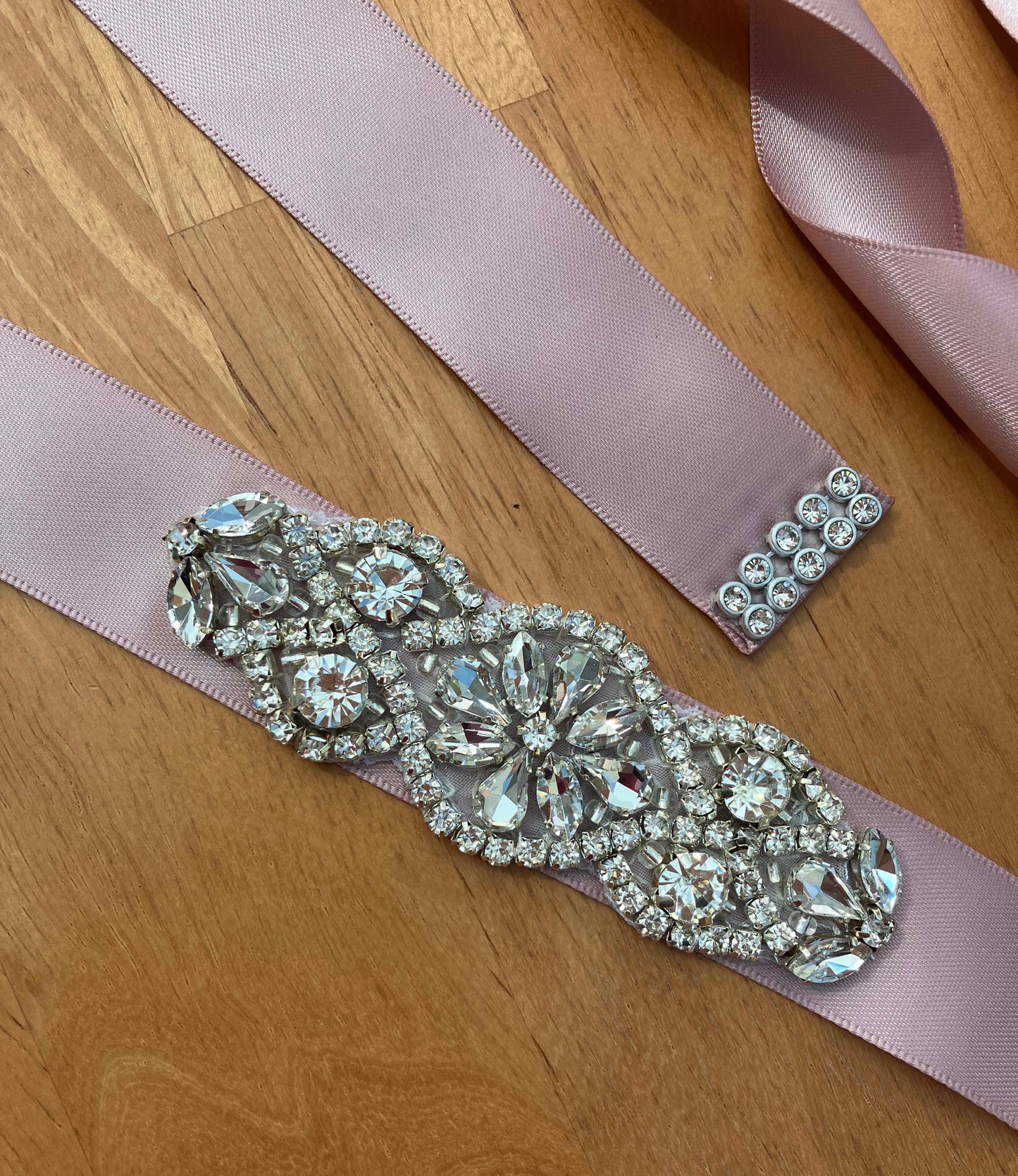 Bridal Sash - Crystal