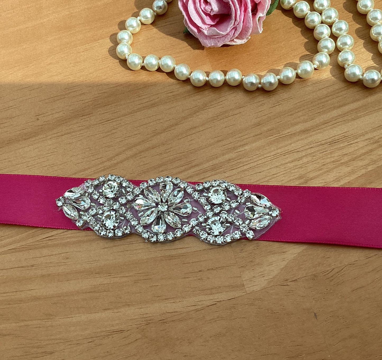 Bridal Sash - Crystal