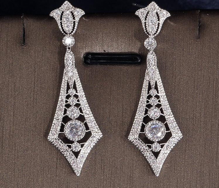Earrings - Silver Vintage Style