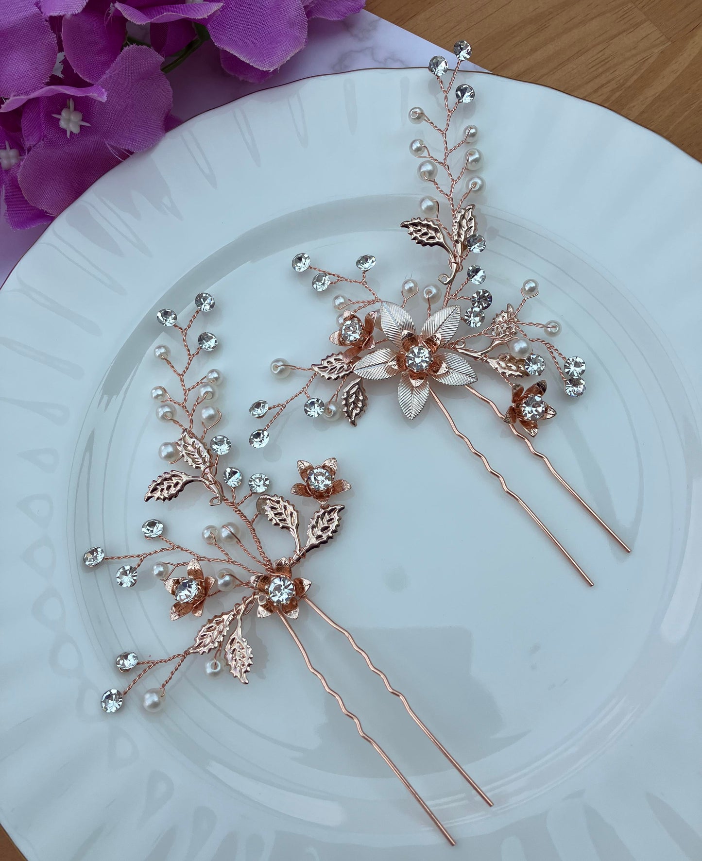 Hair Pins - Rose Gold