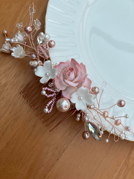 Hair Comb - Rose Gold