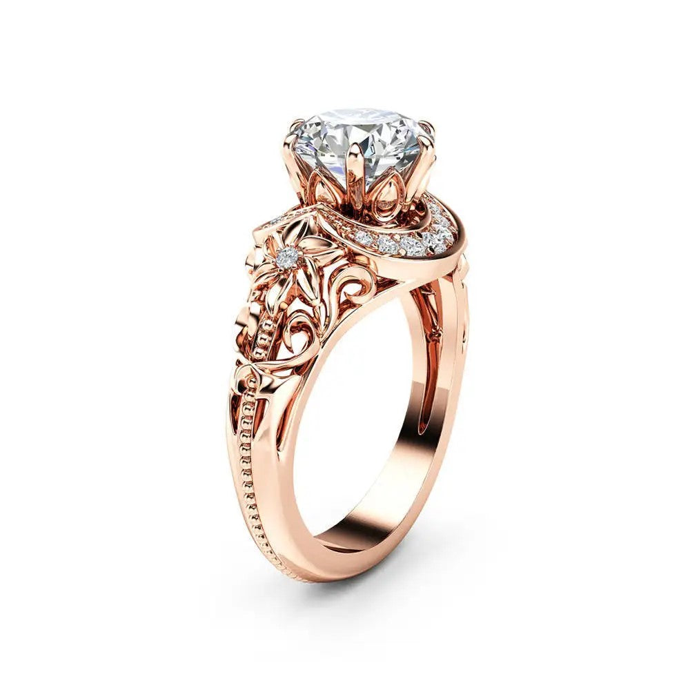 Ring - Rose Gold Solitaire
