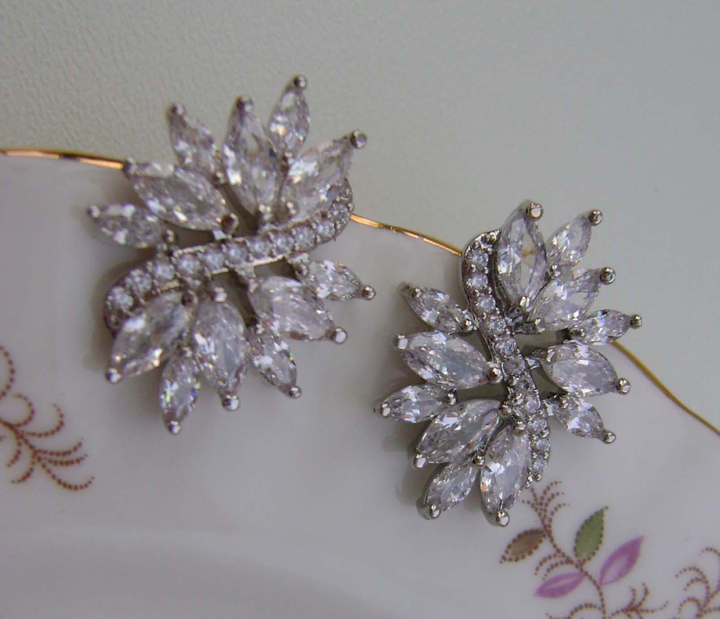 Earrings - Silver Cubic Zirconia Stud Earring