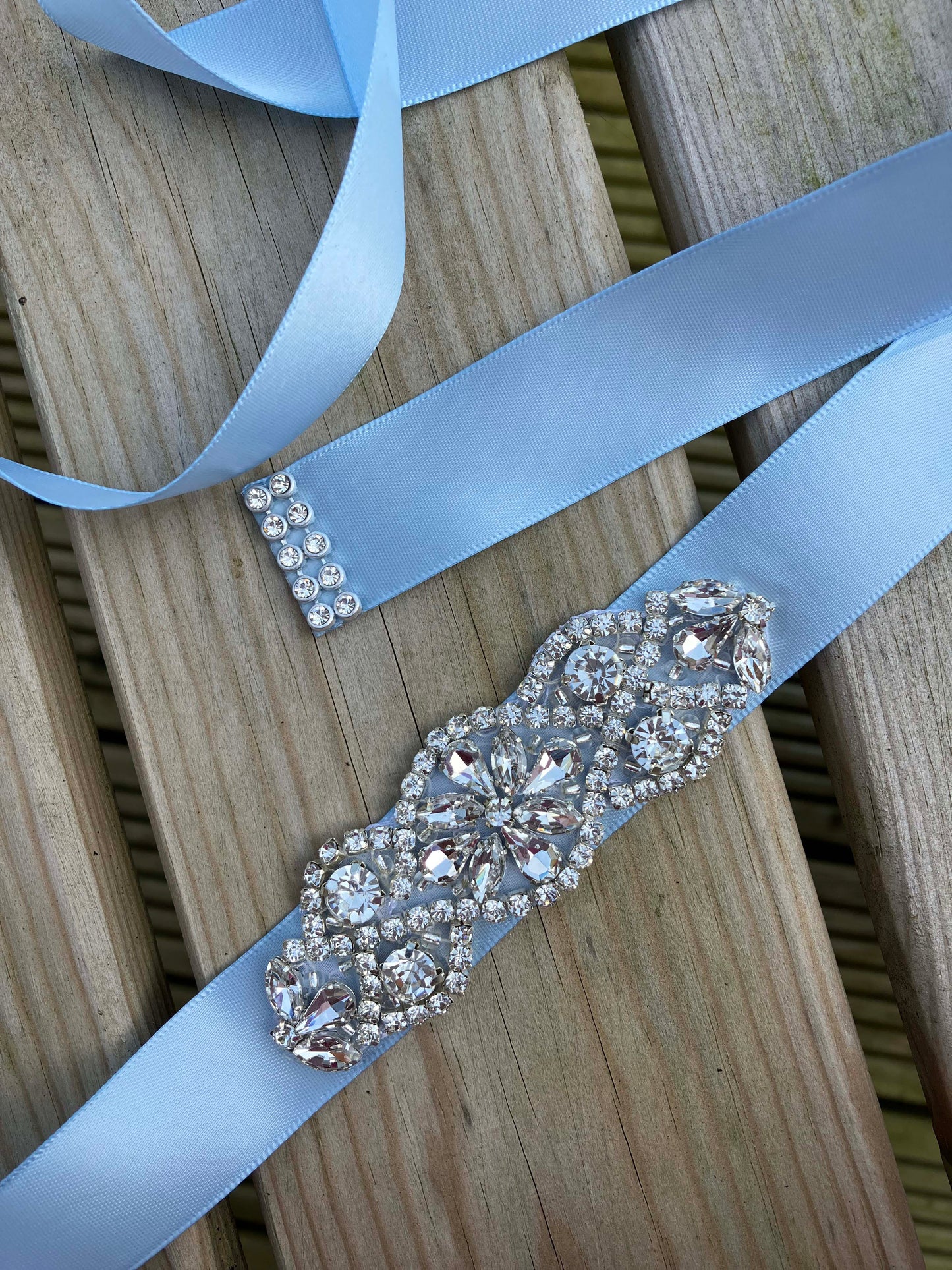Bridal Sash - Crystal