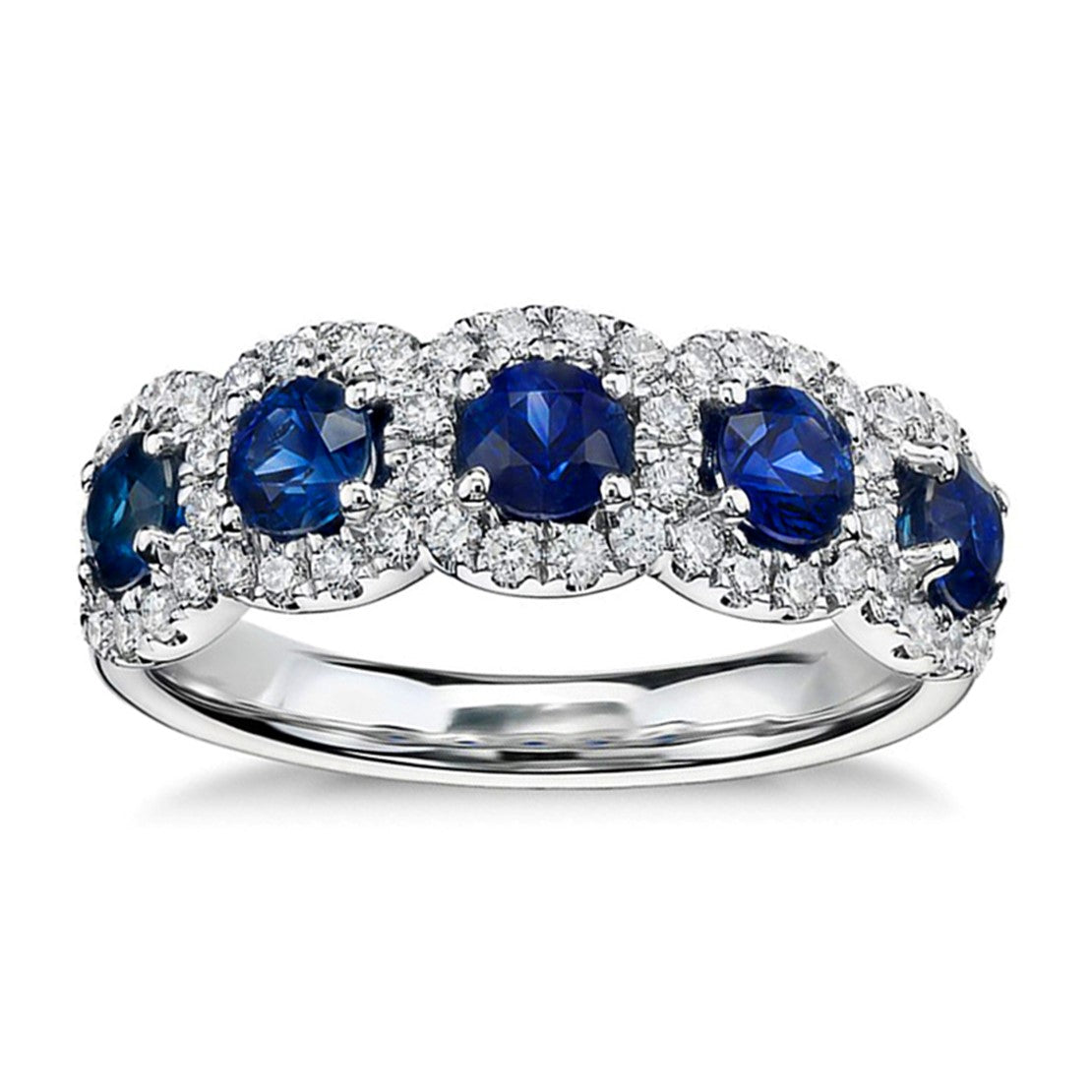 Ring - Silver and Sapphire Blue