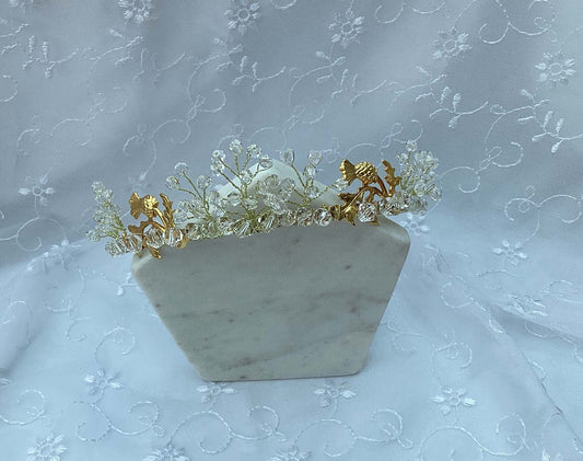 Gold Tiara - Scottish Thistles