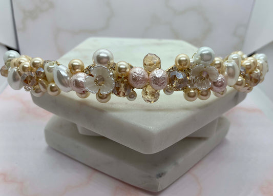 Headband - Gold and Ivory