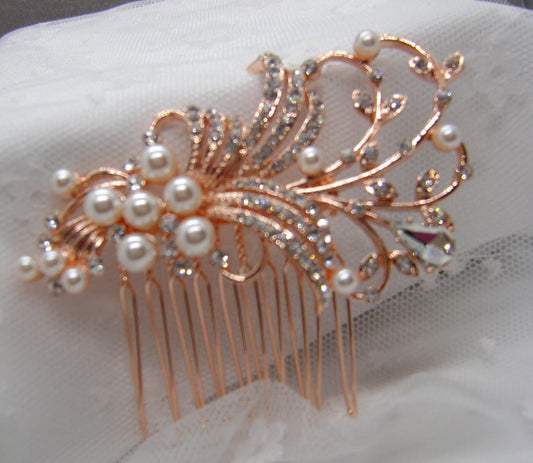 Hair Comb - Rose Gold
