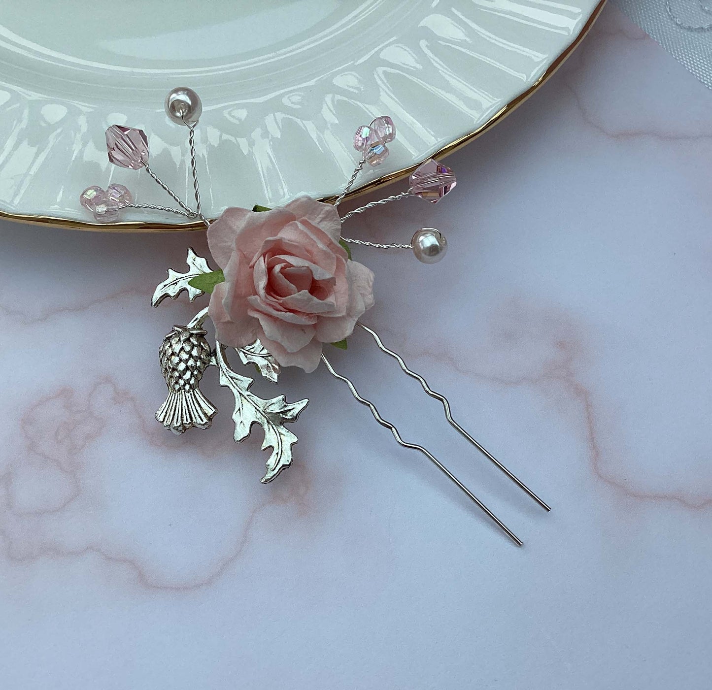 Scottish Thistle Hair Pin