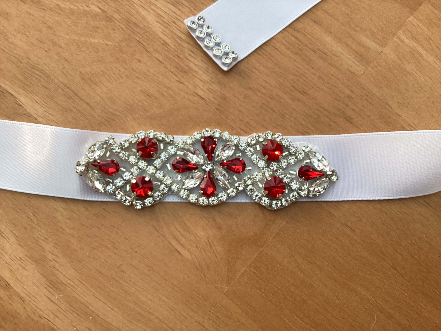 Bridal Sash - Crystal