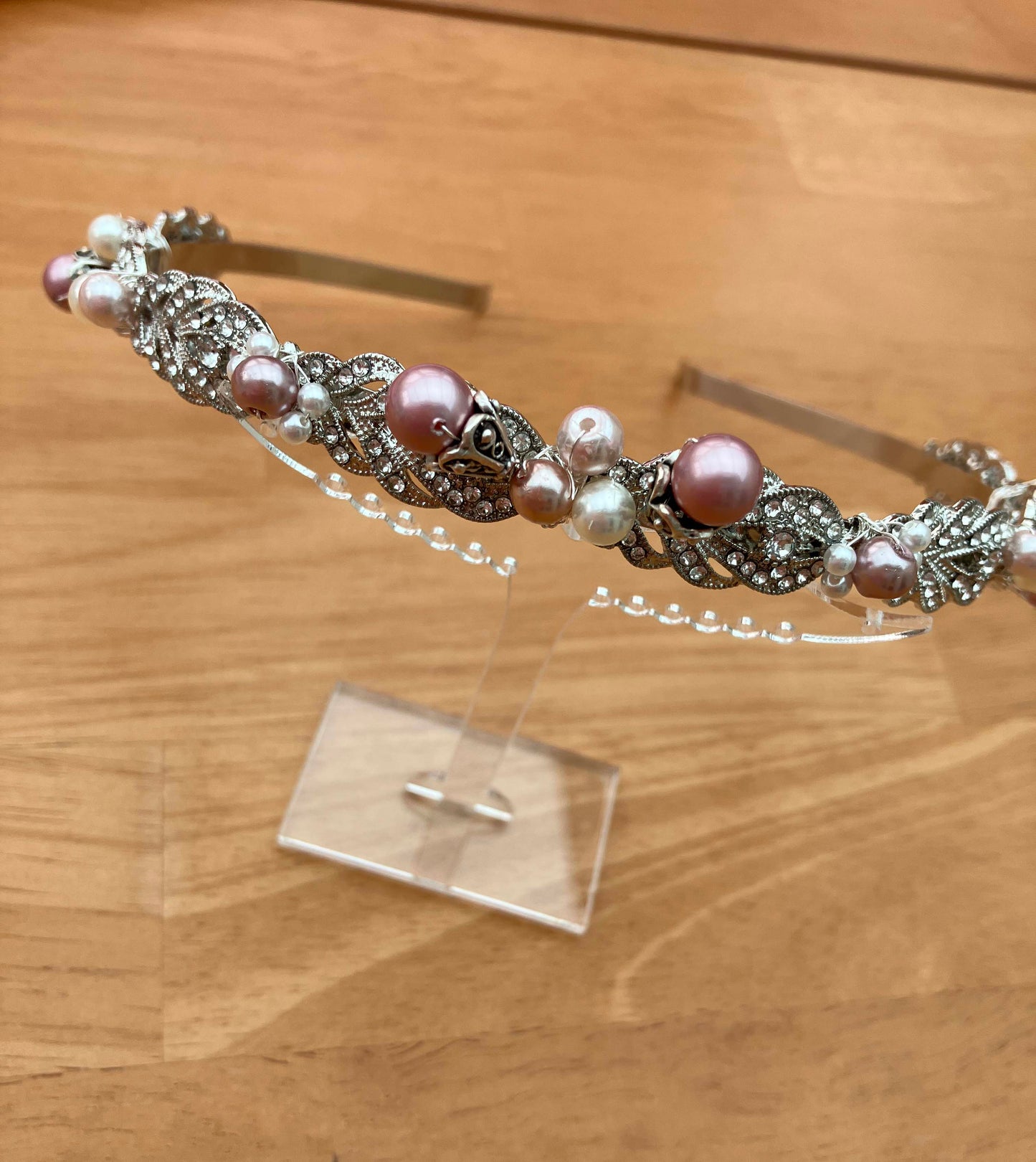 Headband - Silver Pink
