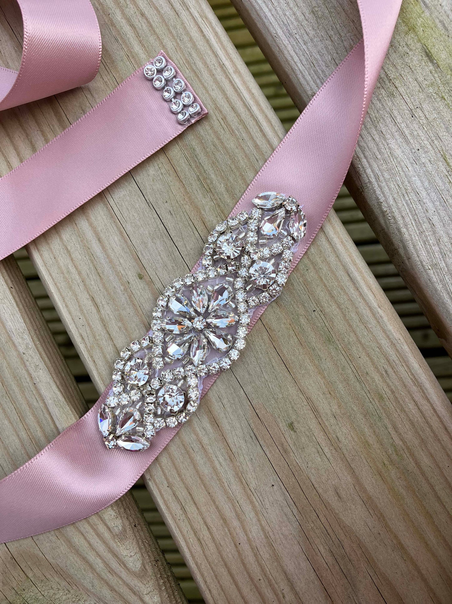 Bridal Sash - Crystal