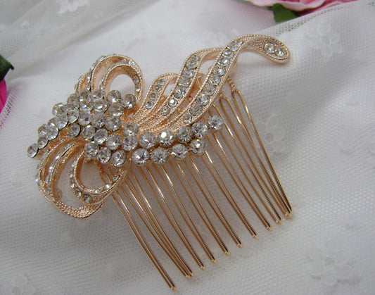 Hair Comb - Rose Gold