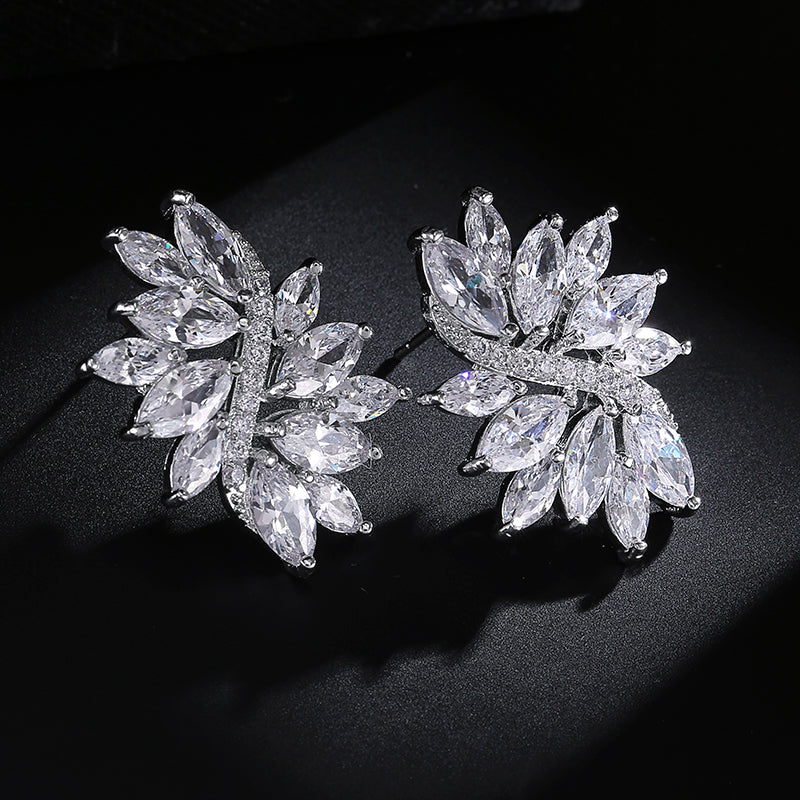 Earrings - Silver Cubic Zirconia Stud Earring