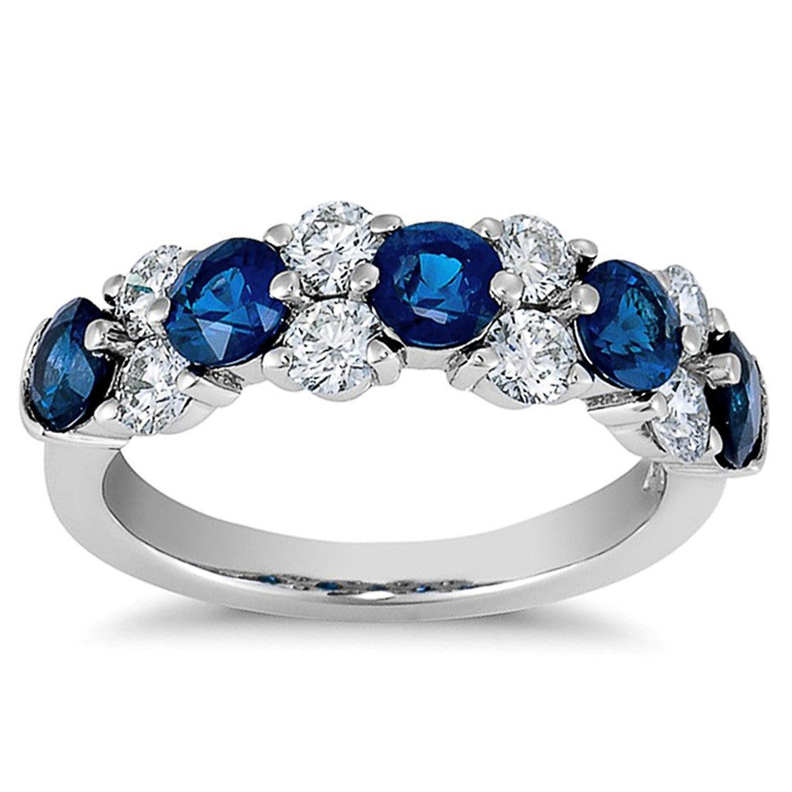 Ring - Silver and Sapphire Blue
