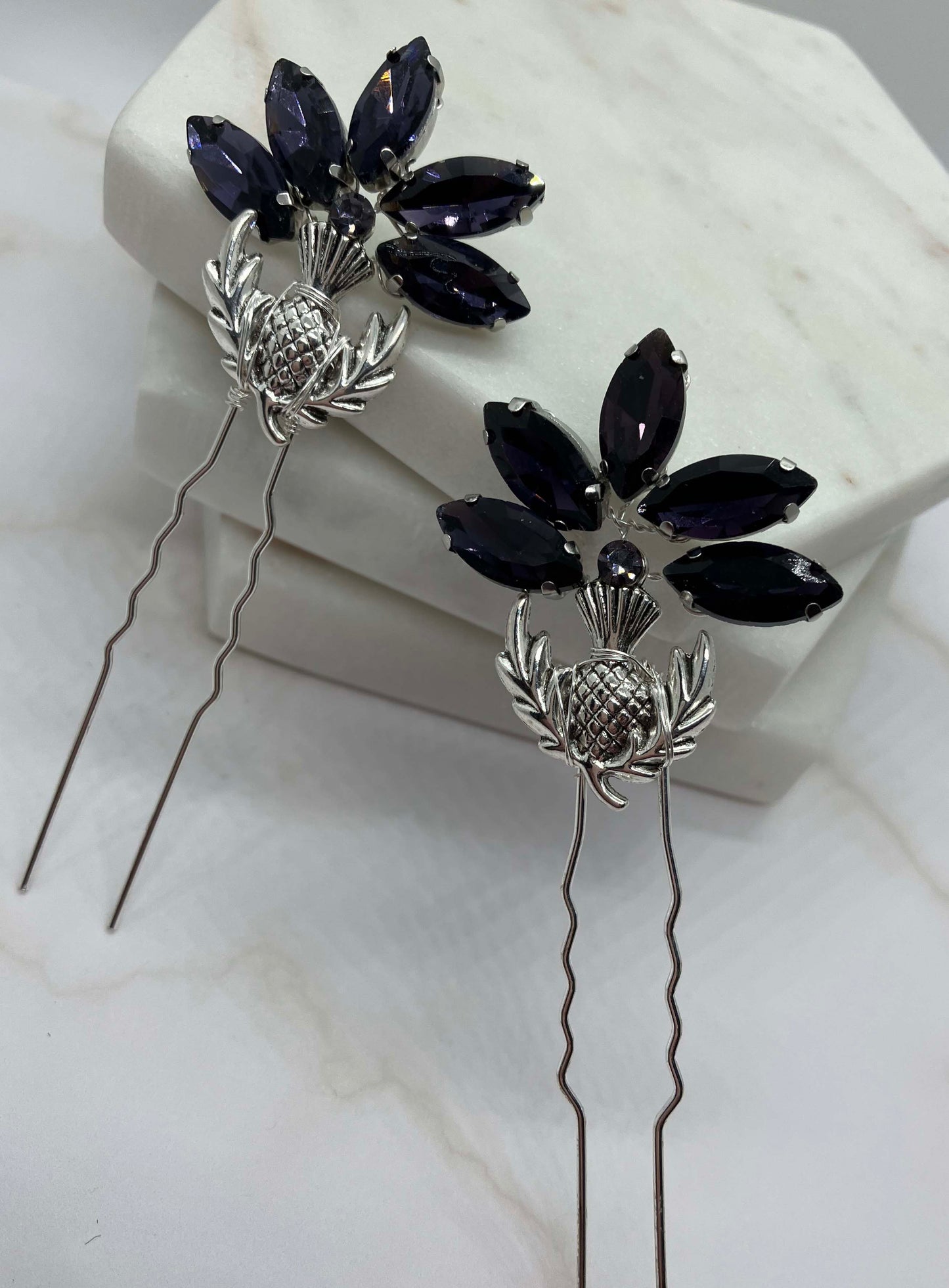 Hair Pins - Scottish Thistle