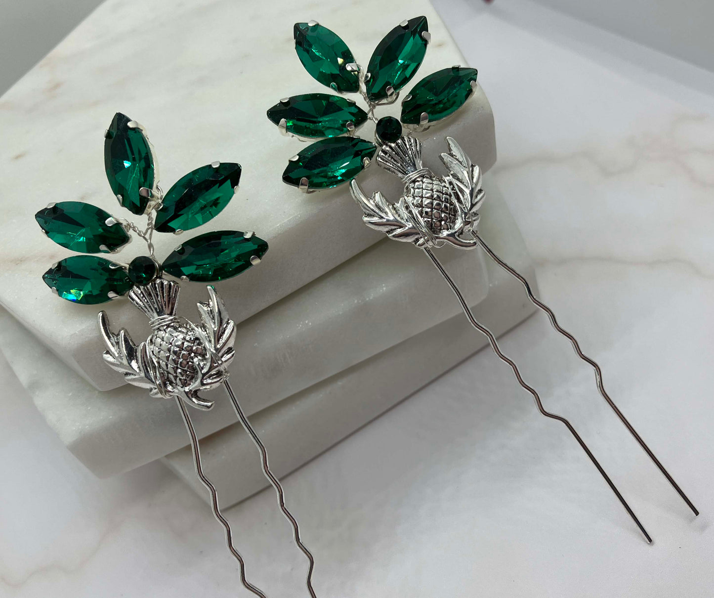 Hair Pins - Scottish Thistle